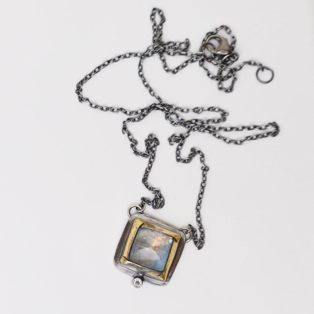 
                  
                    NKL Square Fold Necklace in Moonstone
                  
                