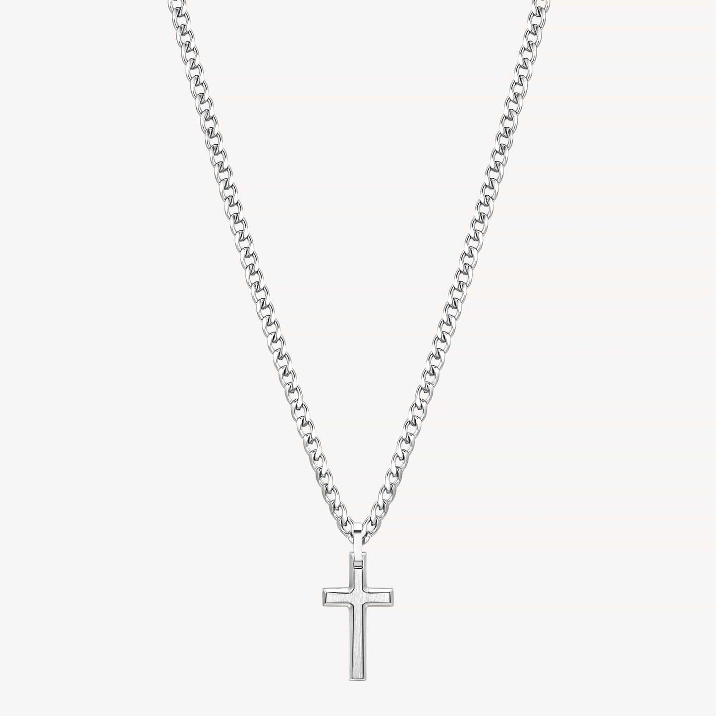NKL-SS Stainless Steel Cross Chain Necklace