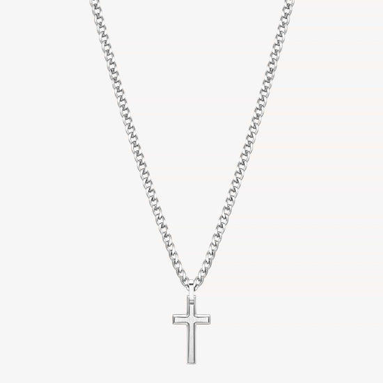 NKL-SS Stainless Steel Cross Chain Necklace