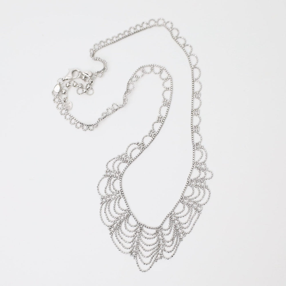 
                  
                    NKL Sterling Draped Lace Necklace
                  
                