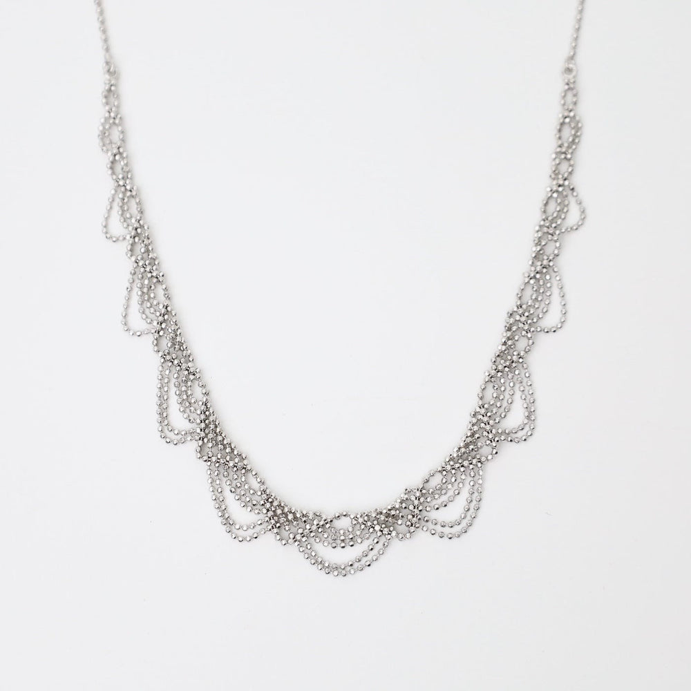 NKL Sterling Half Slender Lace Necklace