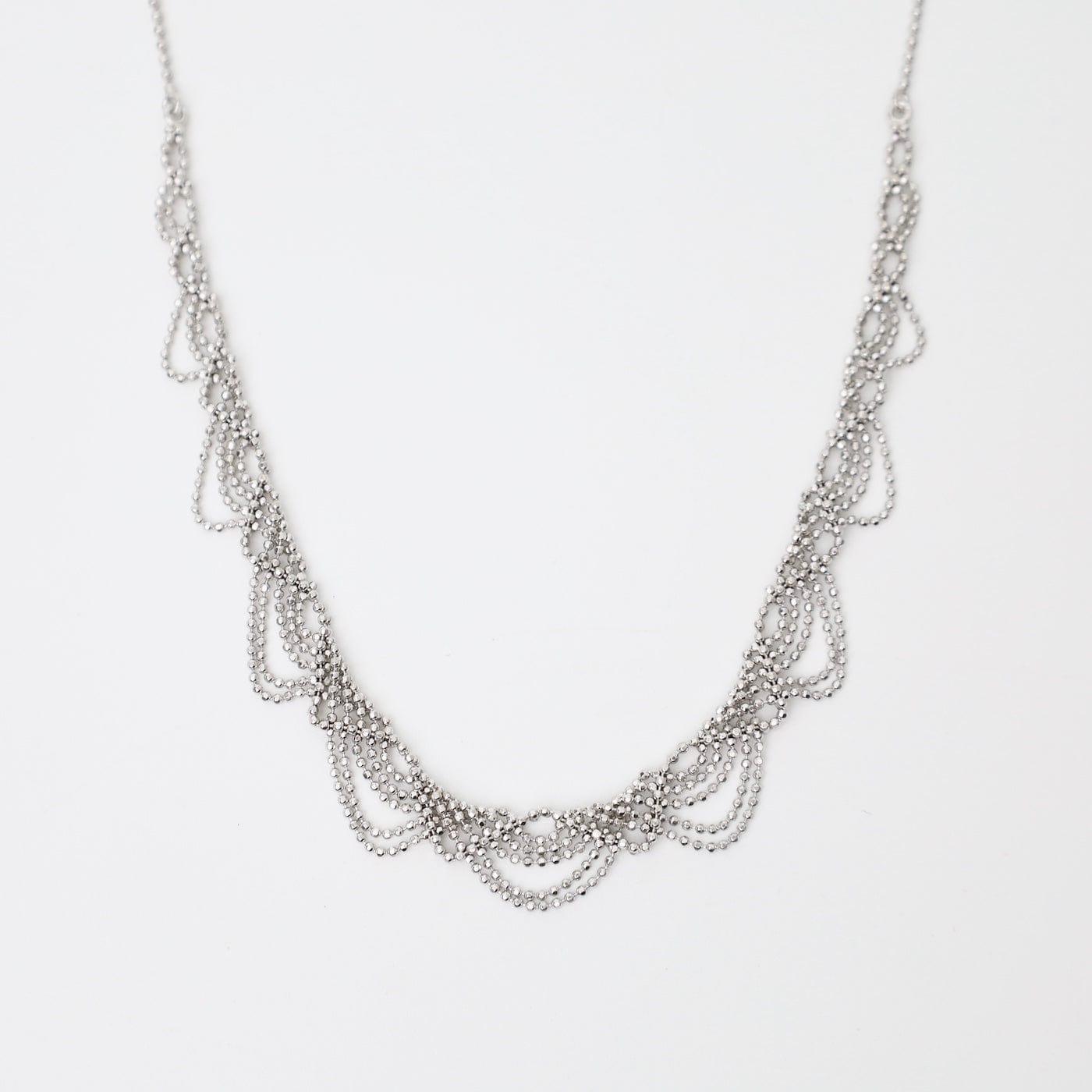 NKL Sterling Half Slender Lace Necklace