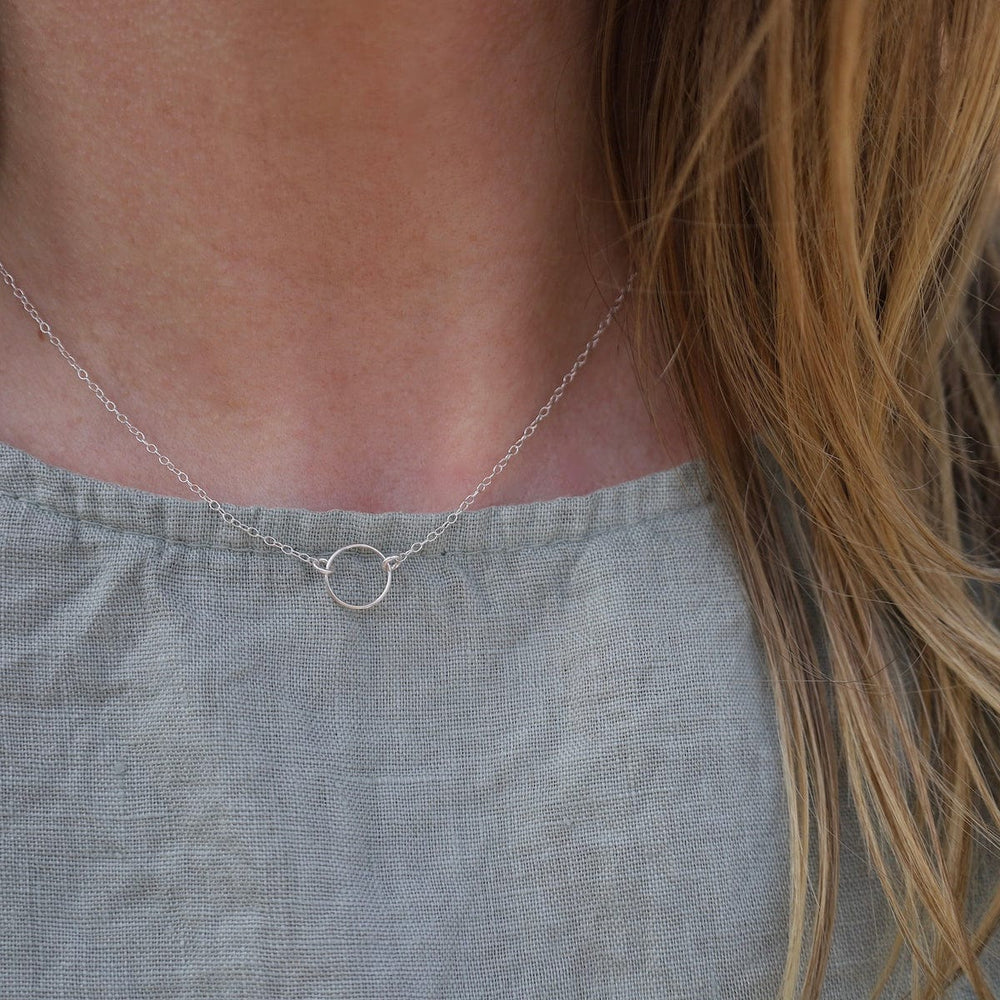 NKL Sterling Silver A Little Karma Necklace