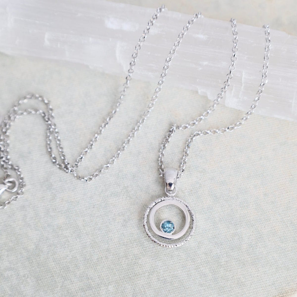 
                  
                    NKL Sterling Silver & Blue Topaz Operato Necklace
                  
                