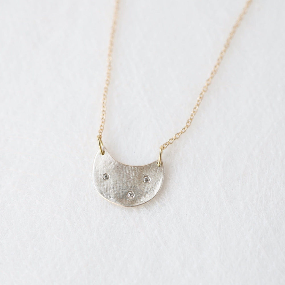 
                  
                    NKL Sterling Silver & Diamond Ice Moon Necklace
                  
                