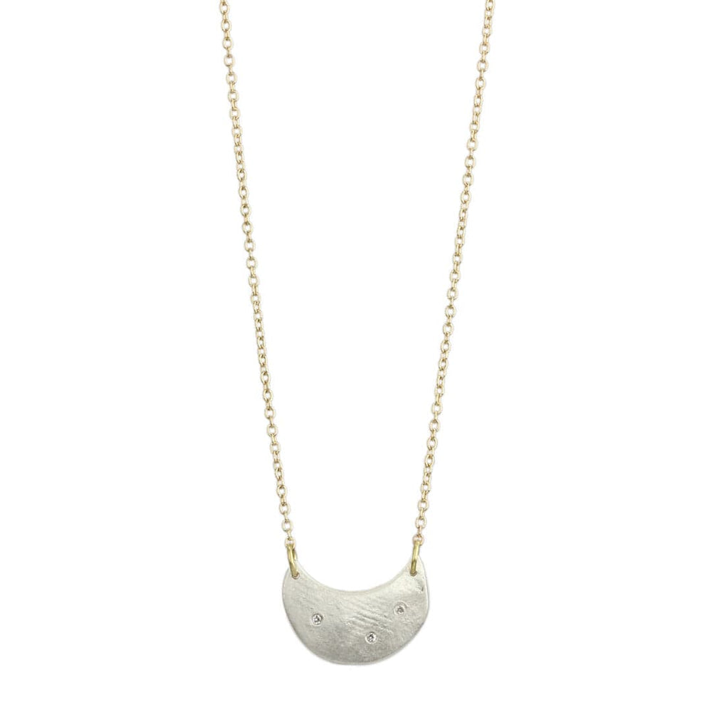 
                  
                    NKL Sterling Silver & Diamond Ice Moon Necklace
                  
                