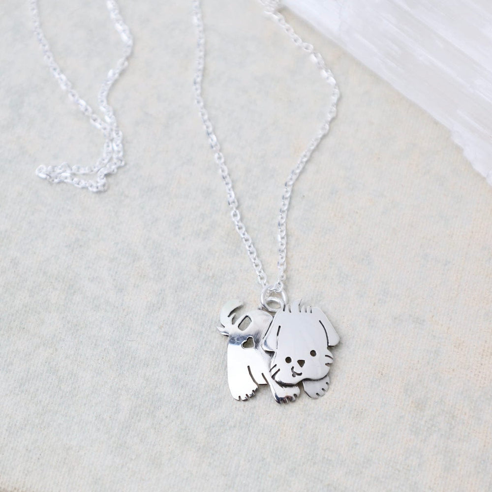 NKL Sterling Silver Dog Necklace