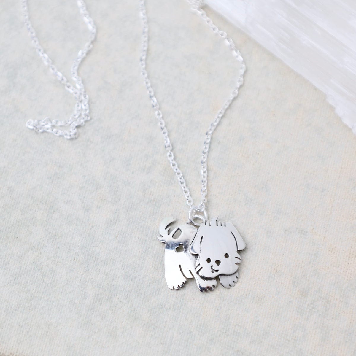 NKL Sterling Silver Dog Necklace