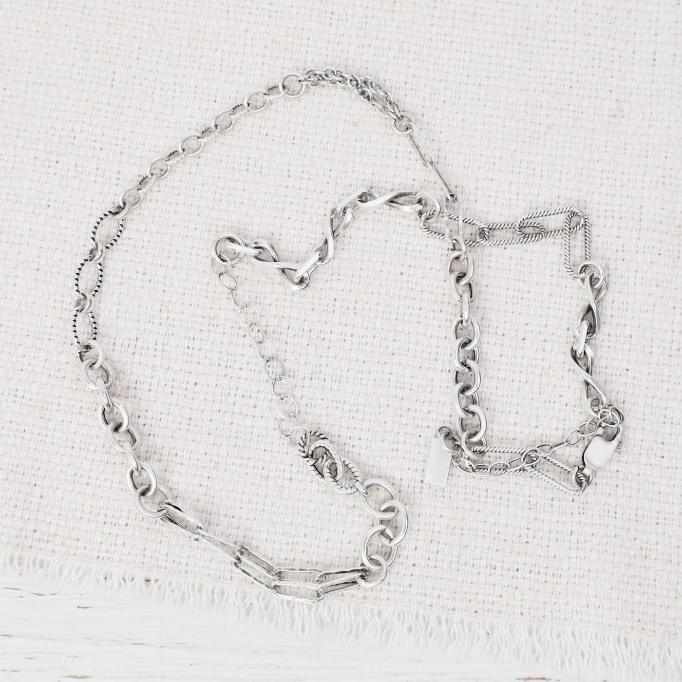 NKL Sterling Silver “End of Day” Chain Necklace -Each