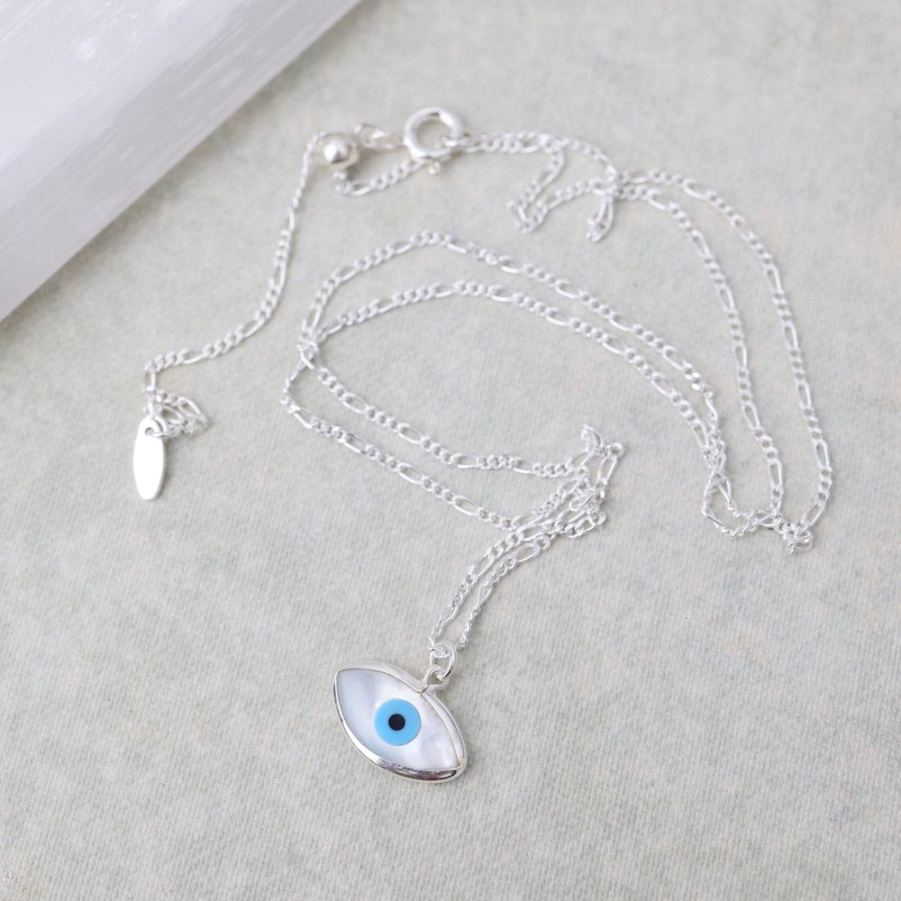 
                  
                    NKL Sterling Silver Eye Pendant Necklace
                  
                