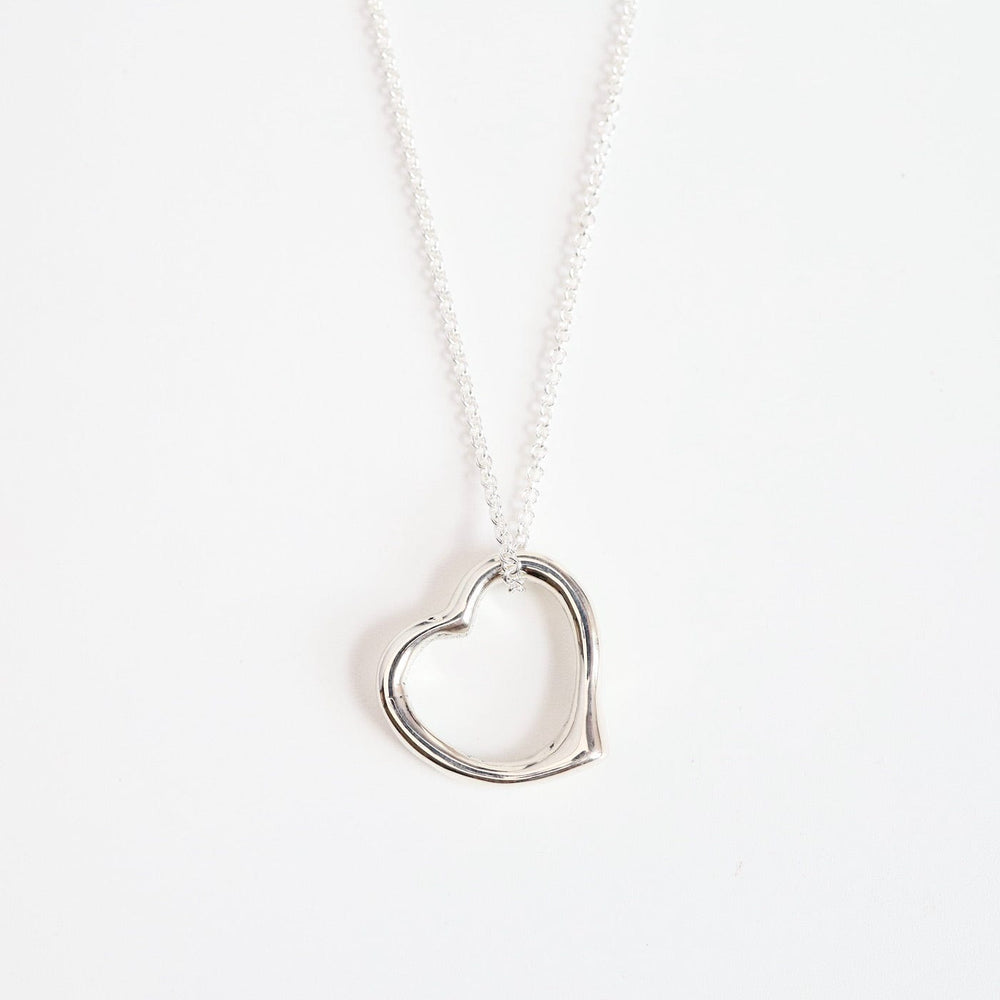 NKL Sterling Silver Heart Necklace