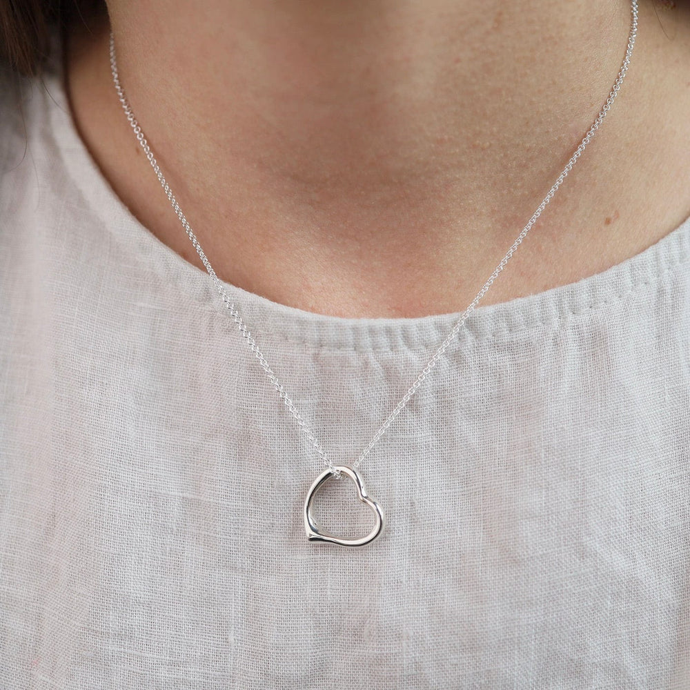 
                  
                    NKL Sterling Silver Heart Necklace
                  
                