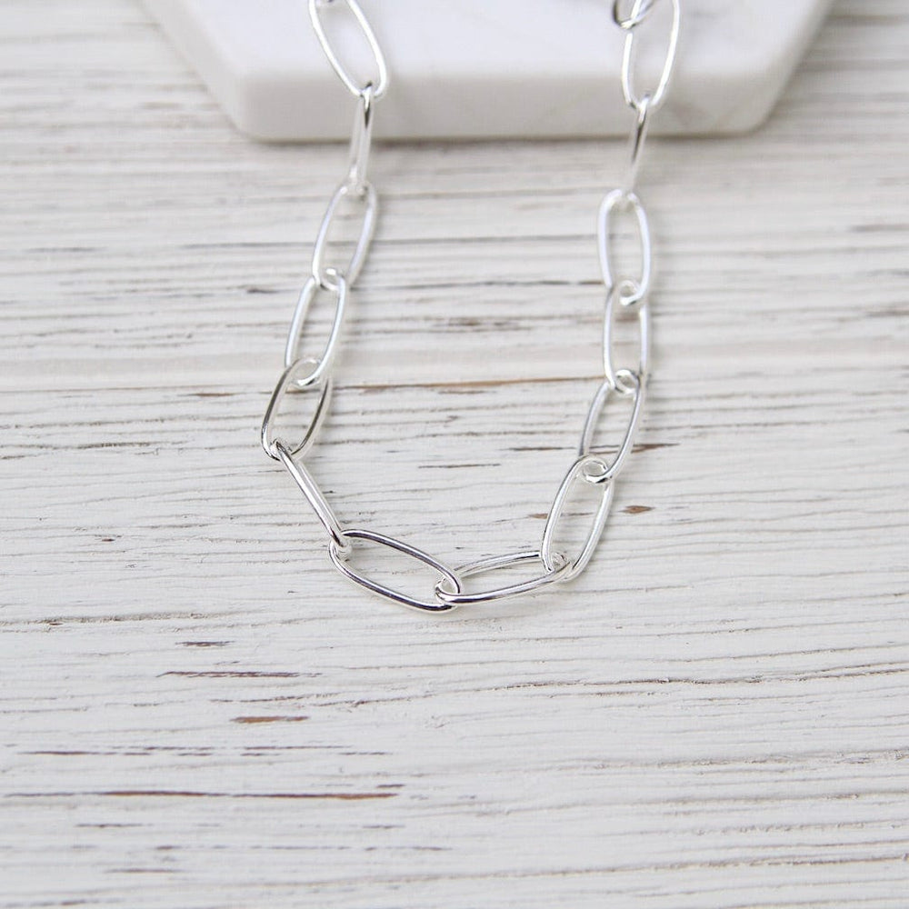 
                  
                    NKL Sterling Silver Heavy Oval Link Chain
                  
                