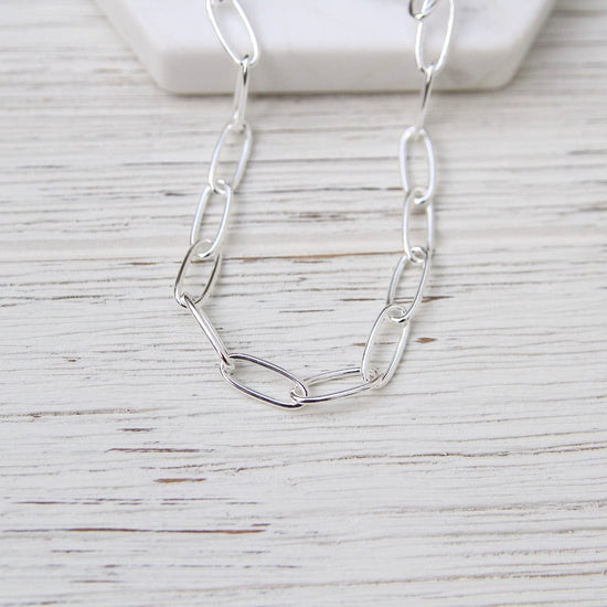 NKL Sterling Silver Heavy Oval Link Chain
