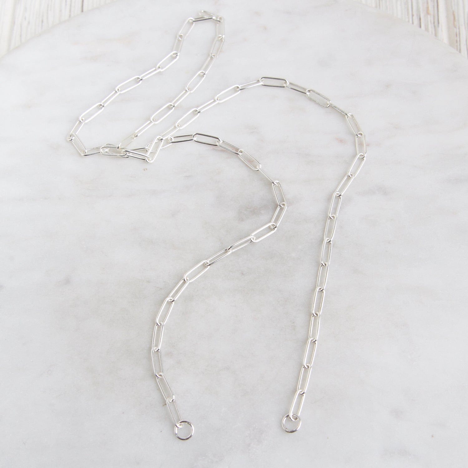 2.9mm Sterling Silver Hinge Link Chain 18