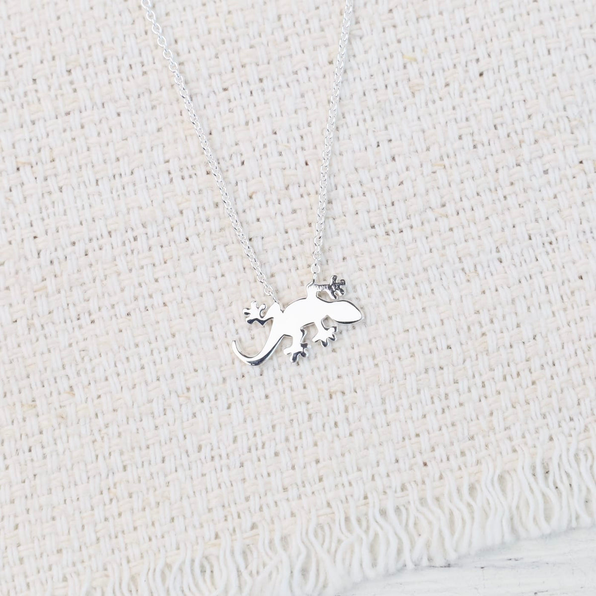 NKL Sterling Silver Lizard Necklace