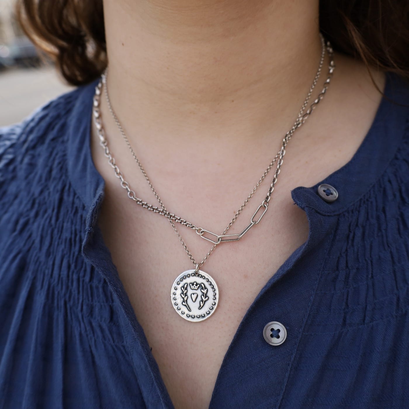 NKL Sterling Silver Love & Loyalty Necklace