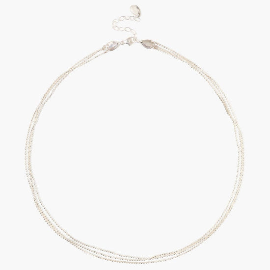 NKL Sterling Silver Mini Ball Chain Necklace