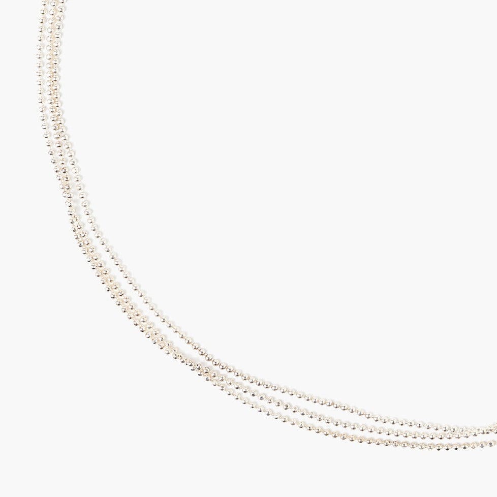 NKL Sterling Silver Mini Ball Chain Necklace