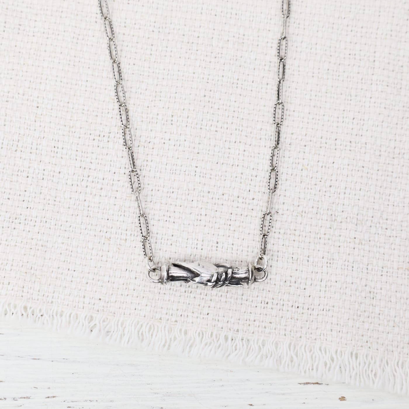 NKL Sterling Silver “Never Alone” Necklace