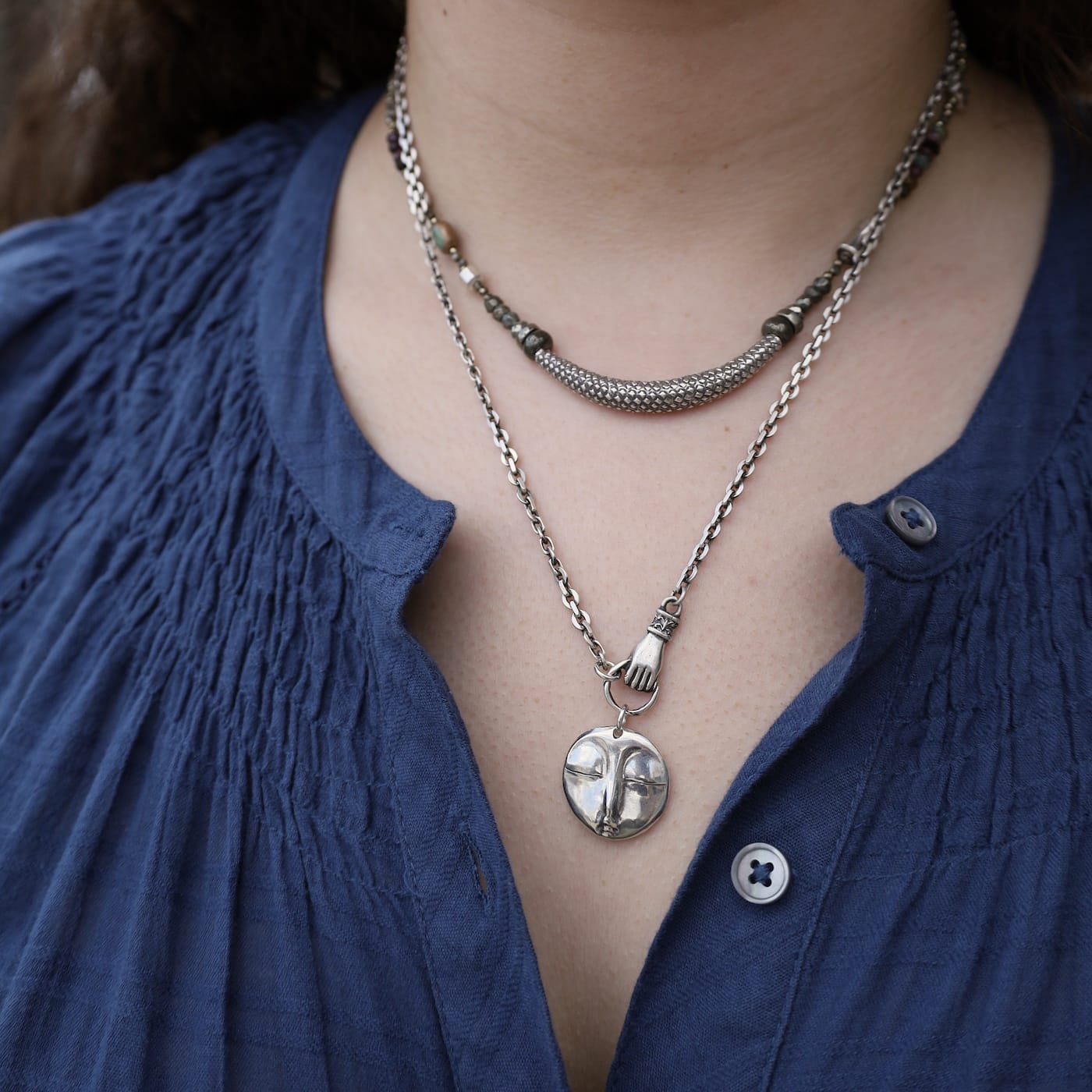 NKL Sterling Silver Never Let Go Zen Moon