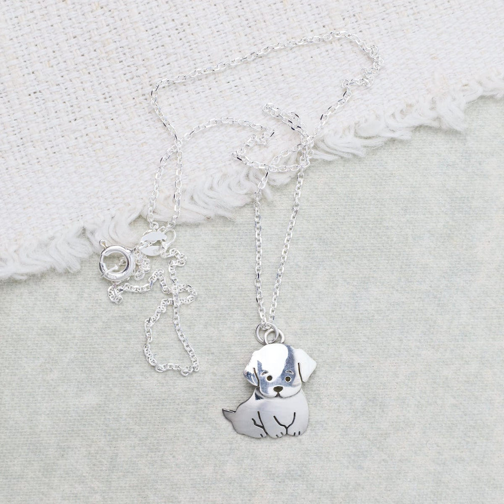 NKL Sterling Silver Puppy Necklace