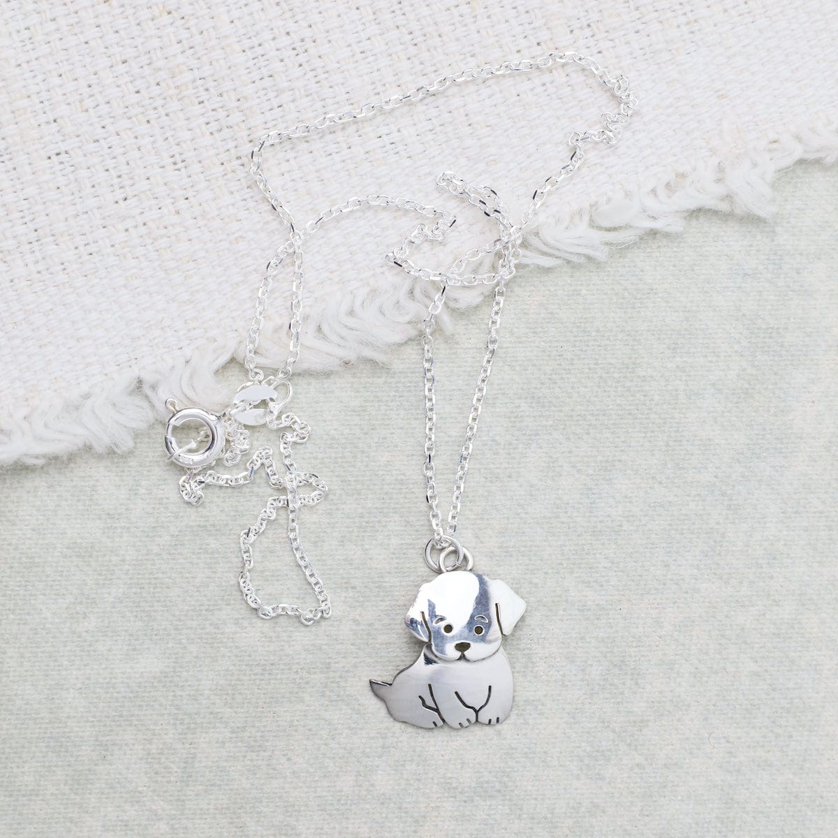 NKL Sterling Silver Puppy Necklace