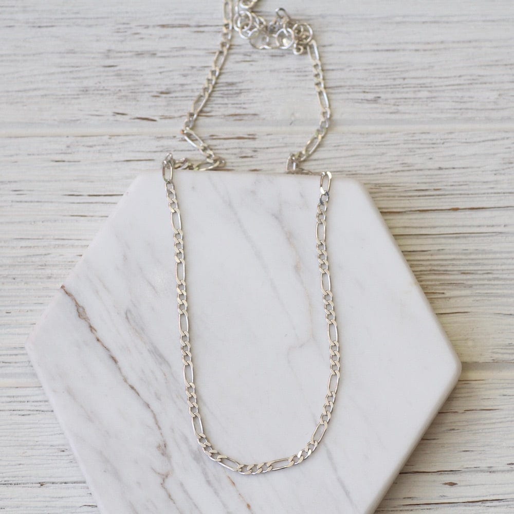 NKL Sterling Silver Short Curb Chain