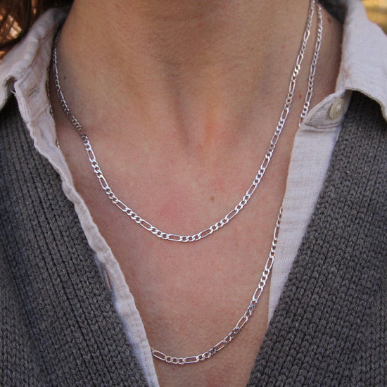 NKL Sterling Silver Short Curb Chain