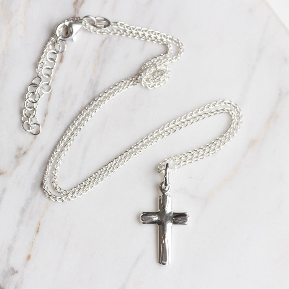 
                      
                        NKL Sterling Silver Small Cross Necklace
                      
                    