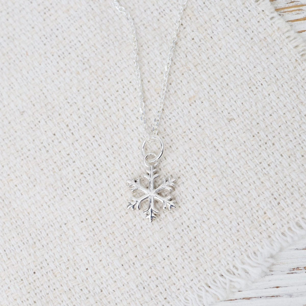 NKL Sterling Silver Snowflake Pendant Necklace