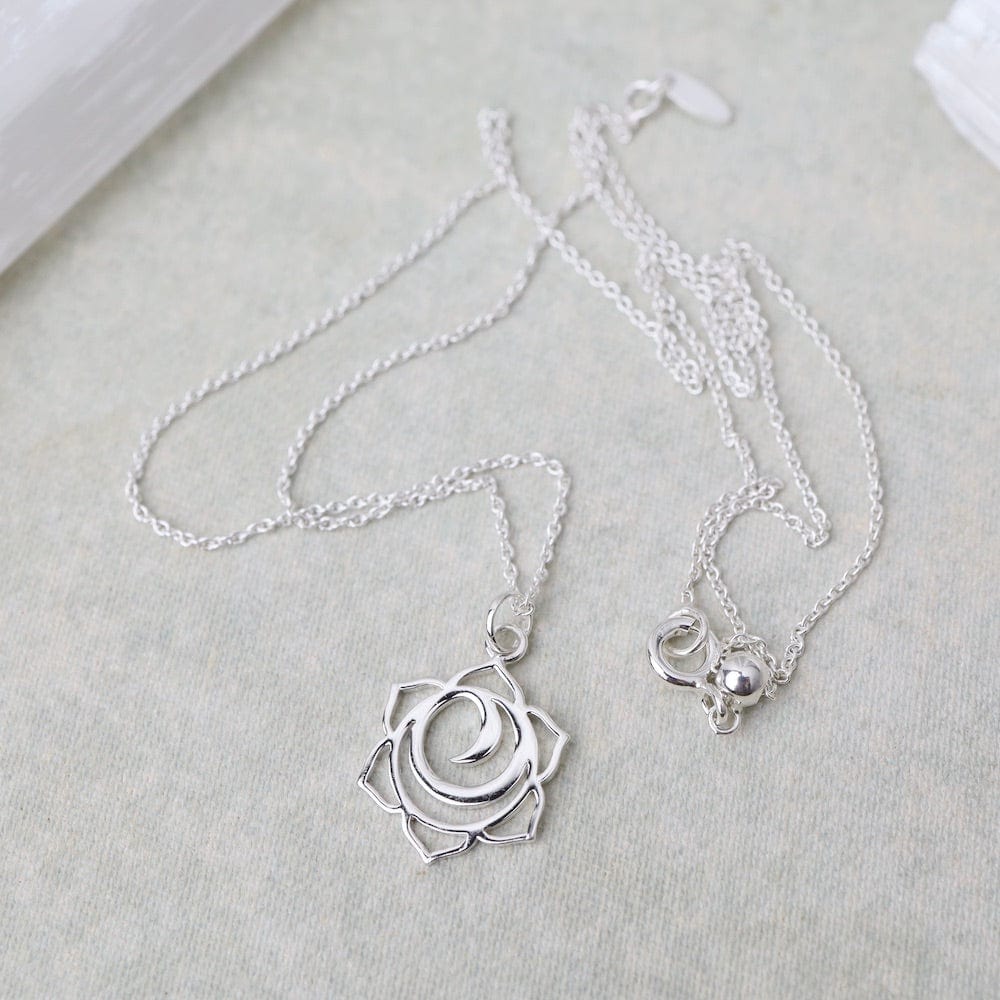Sterling Silver Lotus Flower Necklace | Pascoes