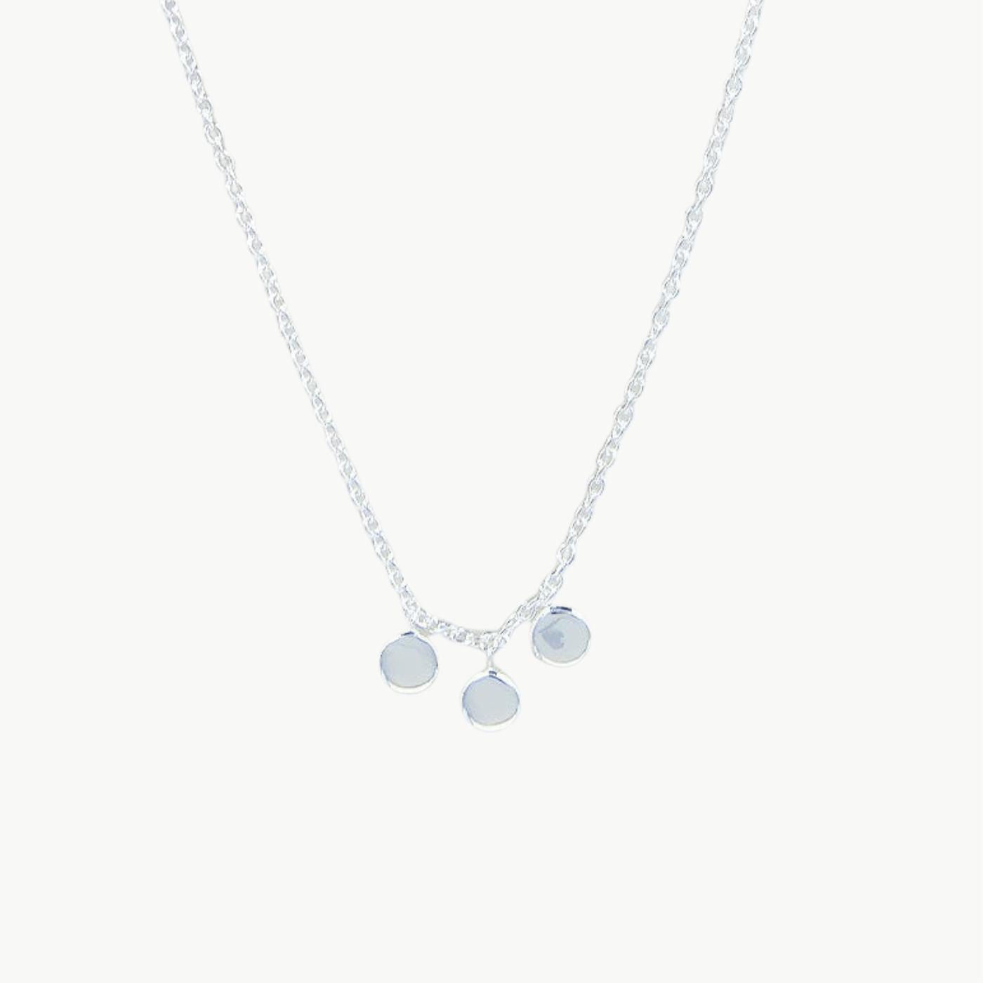 NKL Sterling Silver Three Dots Necklace