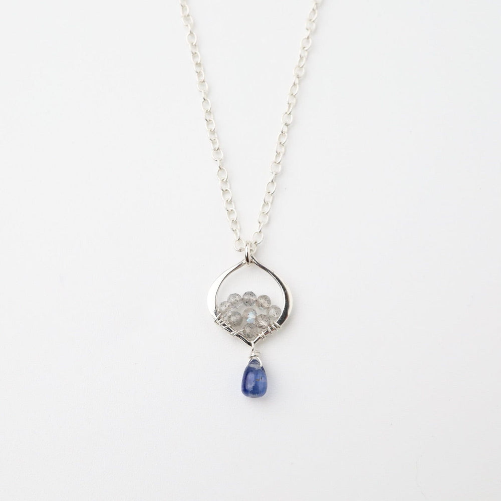 
                      
                        NKL Sterling Silver Tiny Arabesque with Kyanite & Labradorite Necklace
                      
                    