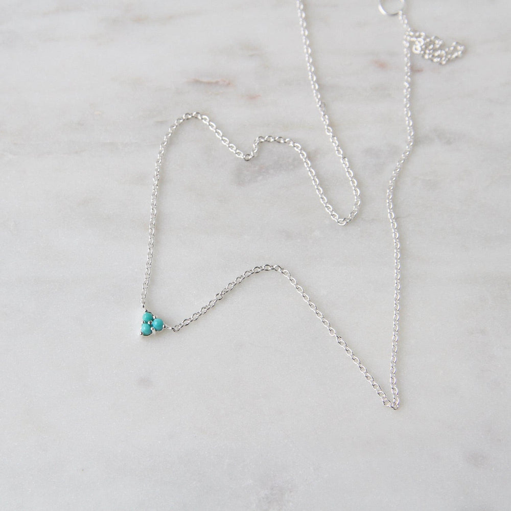 
                  
                    NKL Sterling Silver Turquoise Trio Necklace
                  
                