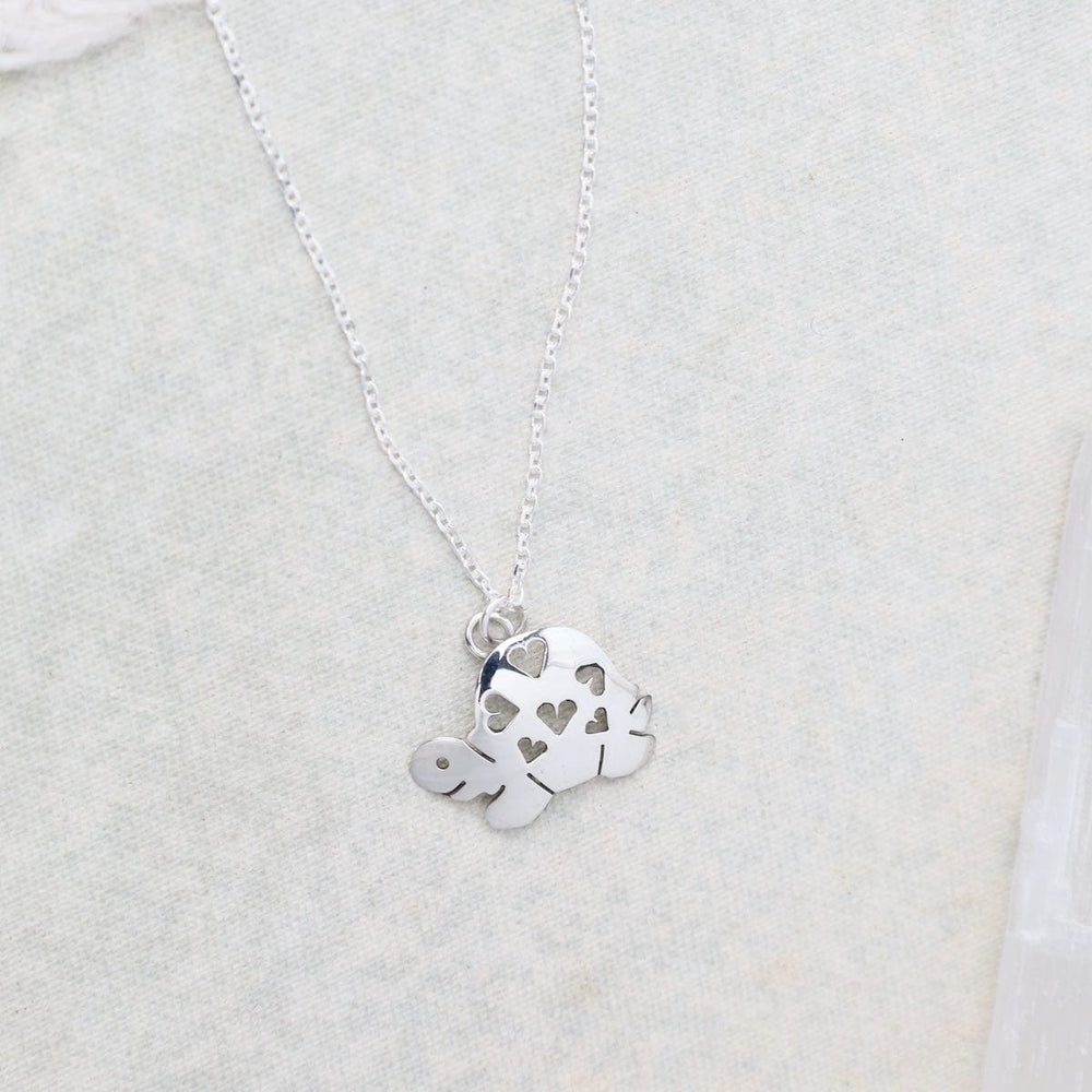 NKL Sterling Silver Turtle Necklace