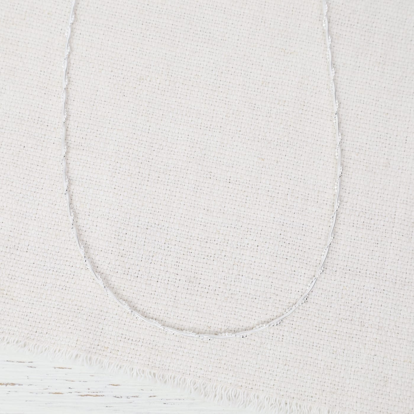 NKL Sterling Silver Twisted Snake & Ball Chain Necklace