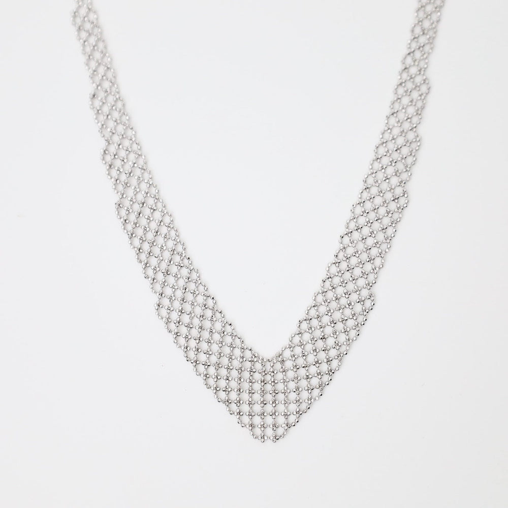 
                  
                    NKL Sterling Small Woven Chevron Necklace
                  
                