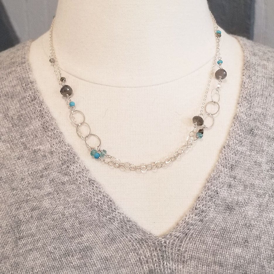 
                  
                    NKL Stone Mix Long Chain Necklace
                  
                