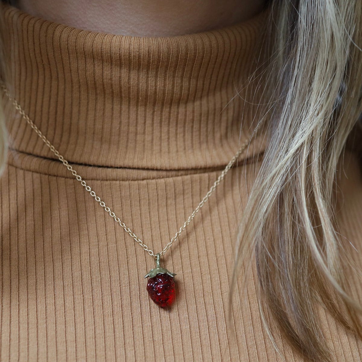 NKL Strawberry Pendant Necklace