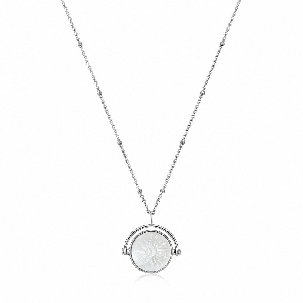 
                      
                        NKL Sunbeam Emblem Silver Necklace
                      
                    