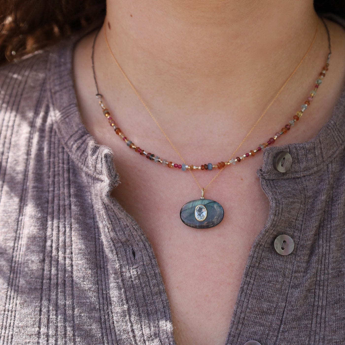 NKL Sunset Stone Mix Necklace