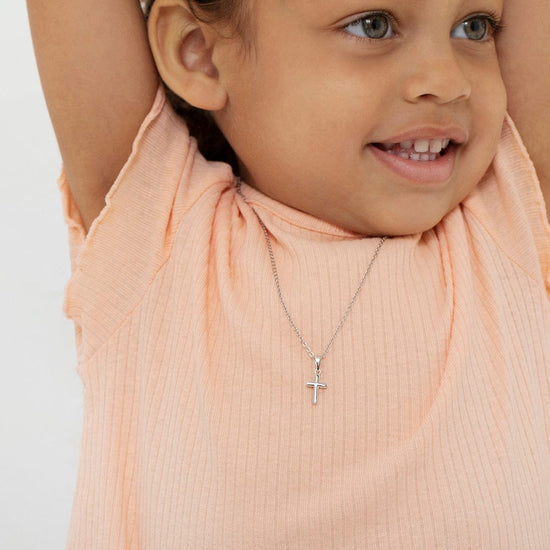 NKL Teenie Tiny Cross Baby Pendant Necklace