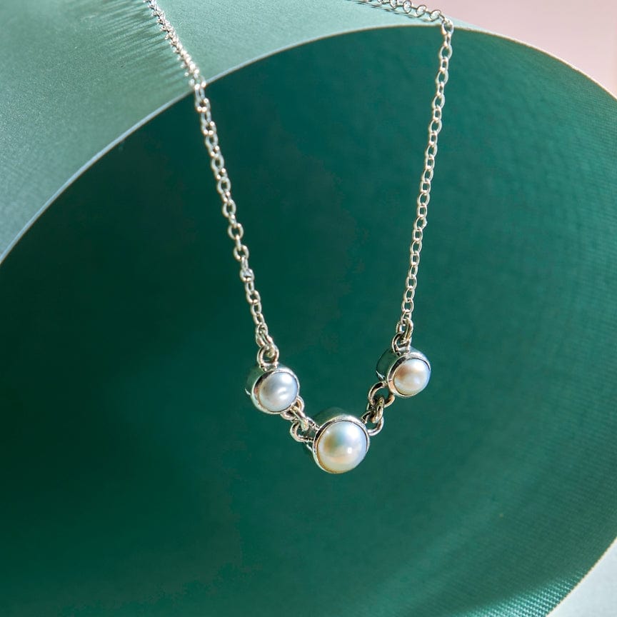 NKL Three Pearl Necklace