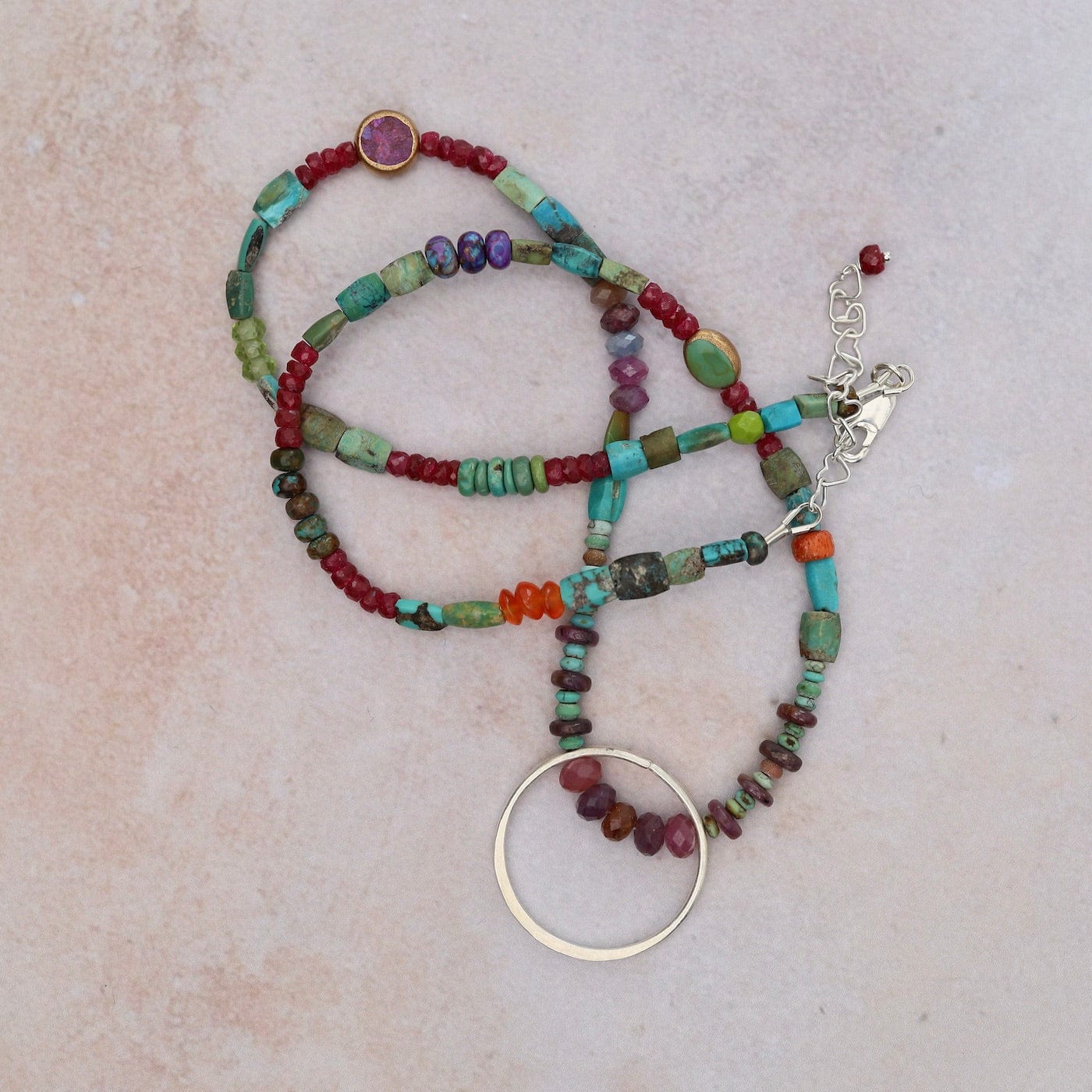 NKL Tiddlywink with Circle Necklace