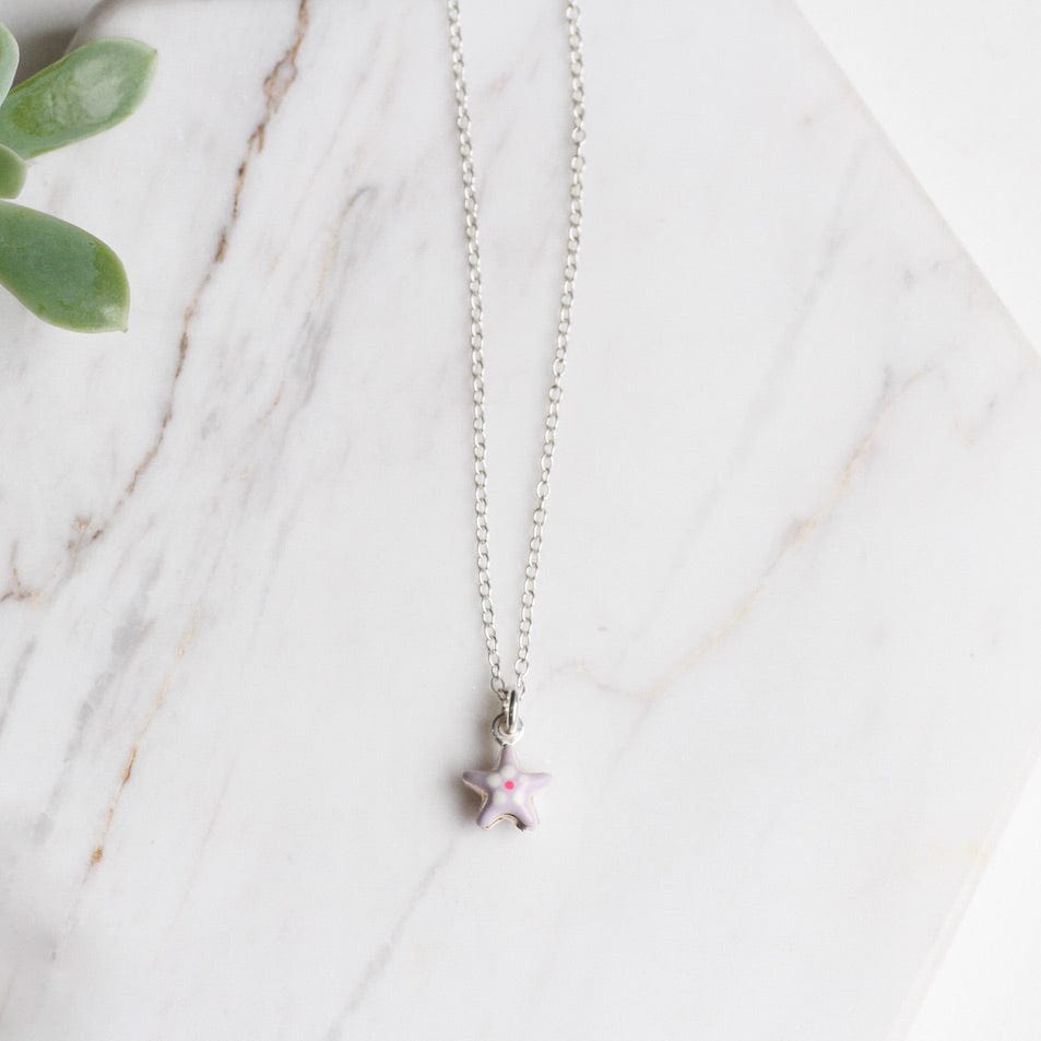 
                  
                    NKL Tiny Purple Star Necklace with Flower
                  
                