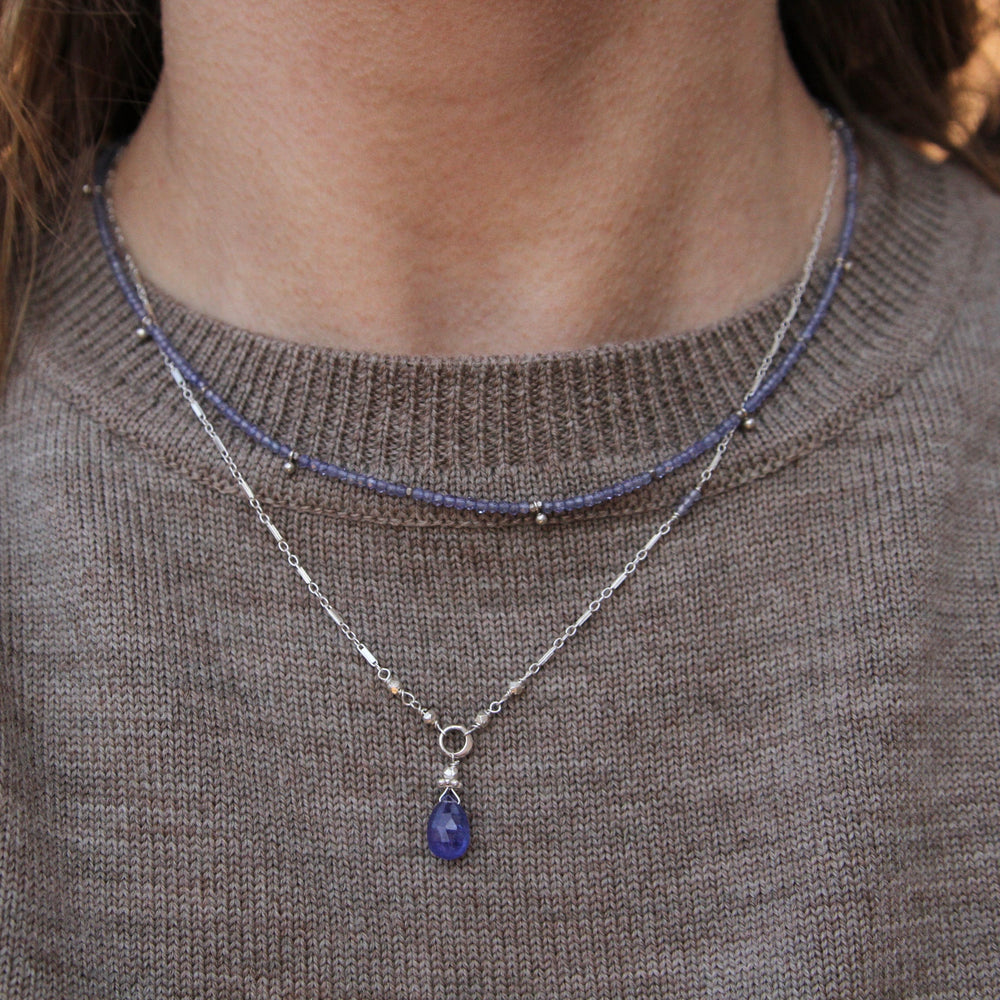 
                      
                        NKL Tiny Tanzanite Drop Necklace
                      
                    