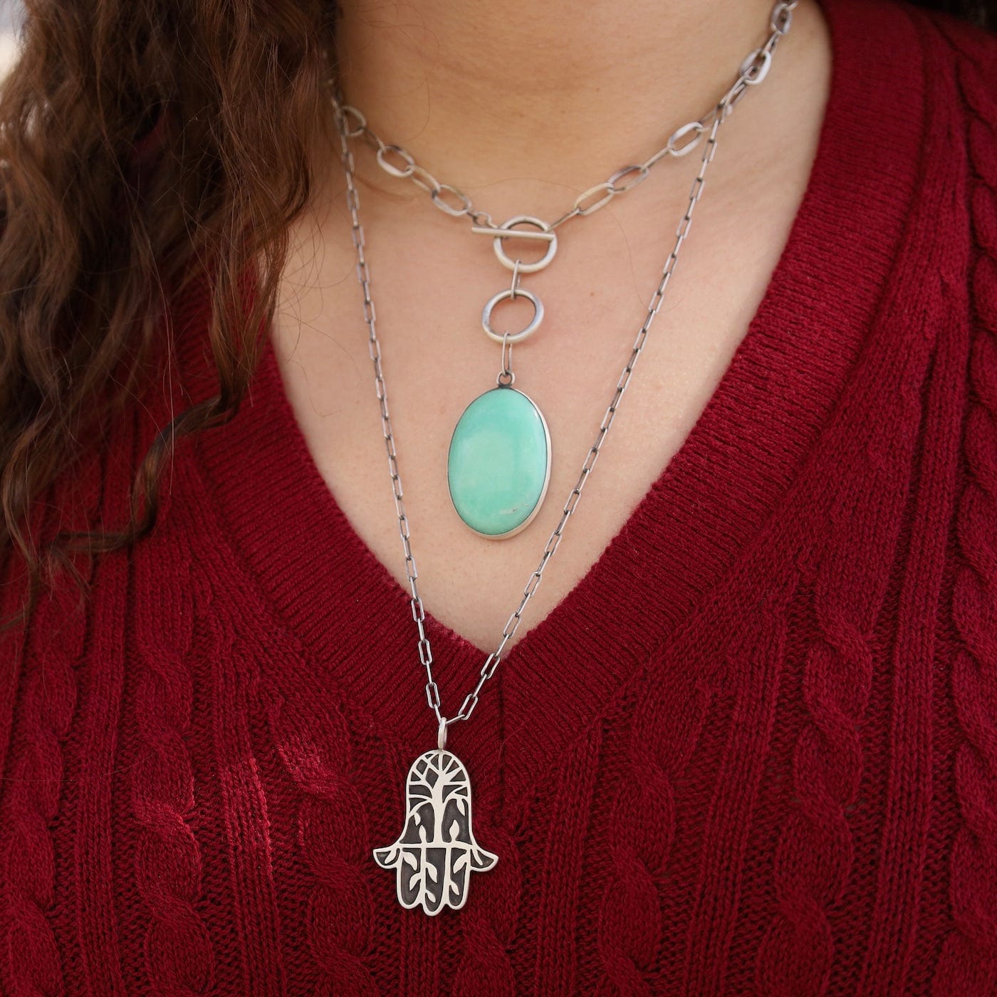 NKL Tree of Life Hamsa Necklace