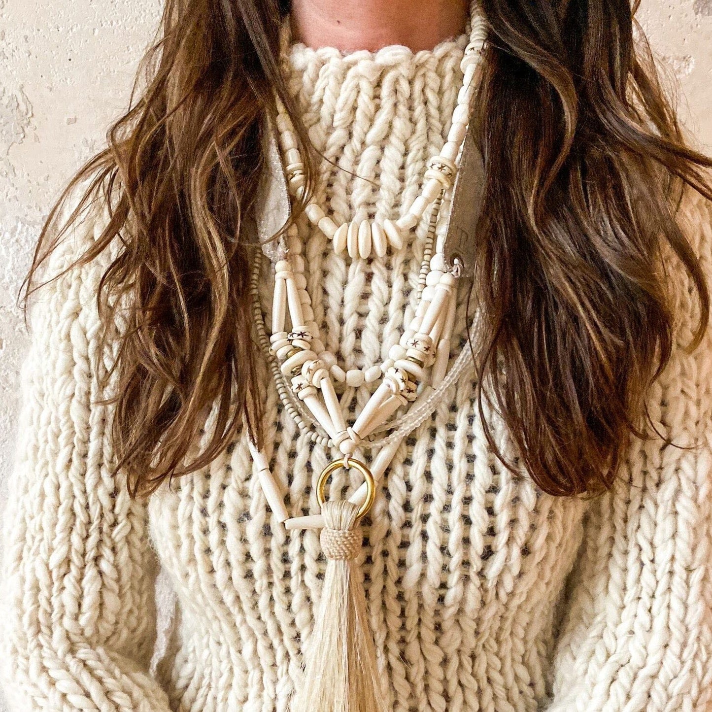 NKL Tribal Classic Necklace ~ White