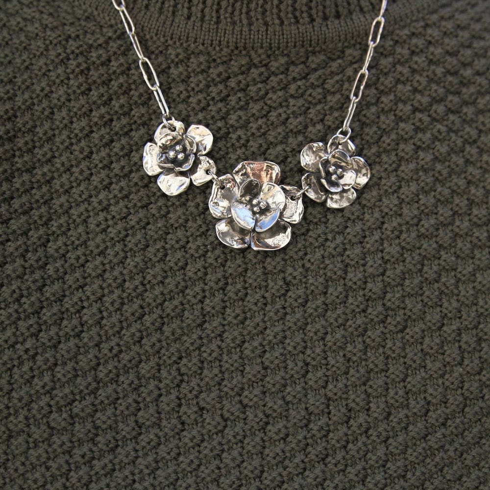 
                  
                    NKL Triple Double Dogwood on Oval Chain Necklace
                  
                